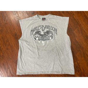 Harley Davidson Boswell's Nashville Tennessee Mens 2XL Gray Tank Top 2013